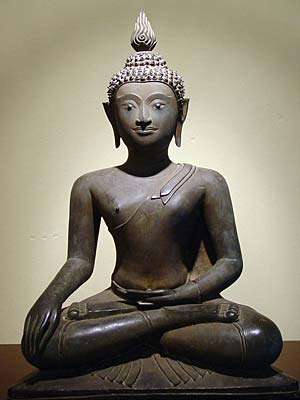 Buddha subduing Mara, U Thong National Museum, Suphanburi, Thailand