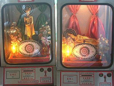 Horoscope Machines at Golden Buddha temple (Wat Traimitr), Bangkok