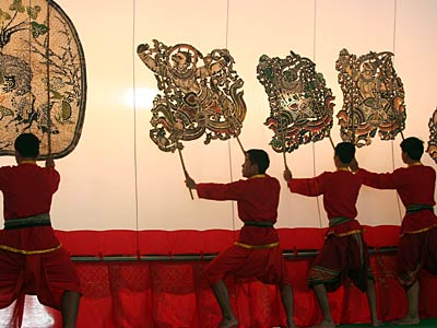 Nang Yai Shadow Puppet Drama Performance, Wat Khanon, Ratchaburi