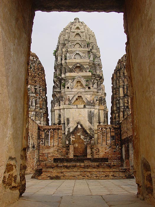 Prang at Wat Sri Sawai, Sukhothai, Thailand
