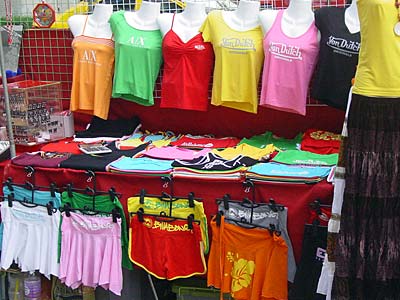 Von Dutch tops, Vendor Stalls along Sukhumvit Road, Bangkok